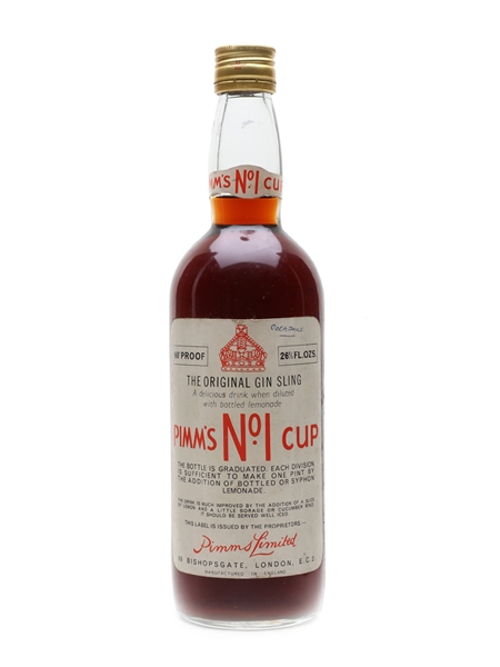 Pimm's No.1 Cup Gin Sling Bottled 1960s 75.7cl / 31%