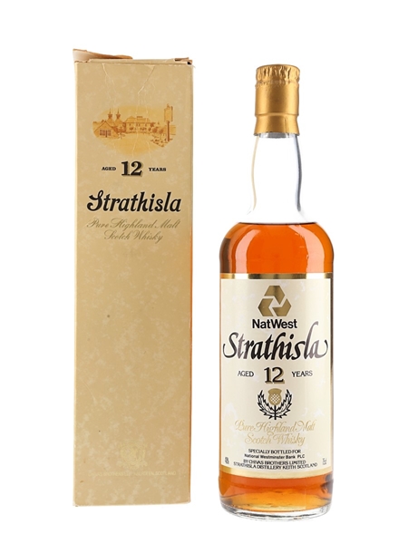 Strathisla 12 Year Old Bottled 1980s - Natwest 75cl / 40%