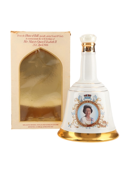 Bell's Ceramic Decanter Queen Elizabeth II 60th Birthday 75cl / 43%