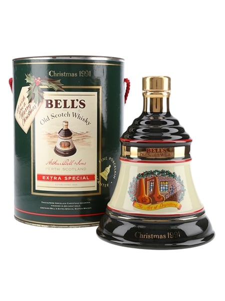 Bell's Christmas 1991 Ceramic Decanter The Art Of Distilling 70cl / 40%