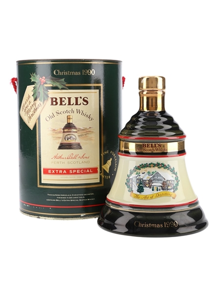 Bell's Christmas 1990 Ceramic Decanter The Art Of Distilling 75cl / 43%