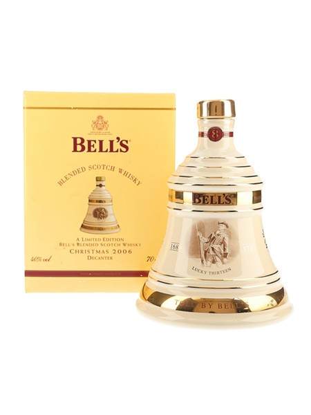 Bell's Christmas 2008 Ceramic Decanter Ting! Tog! Pluff! 70cl / 40%