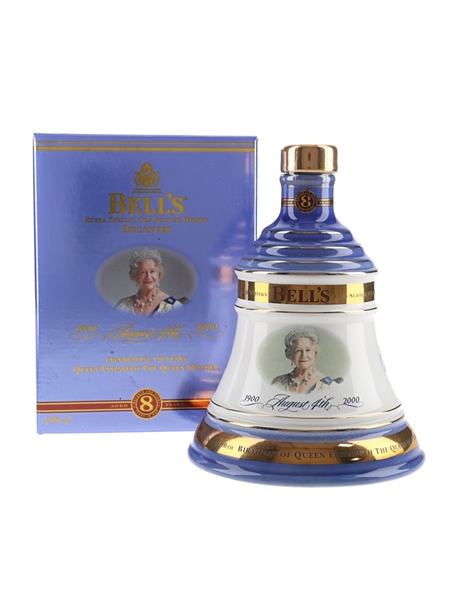 Bell's 8 Year Old Ceramic Decanter The Queen Mother's 100th Birthday 70cl / 40%