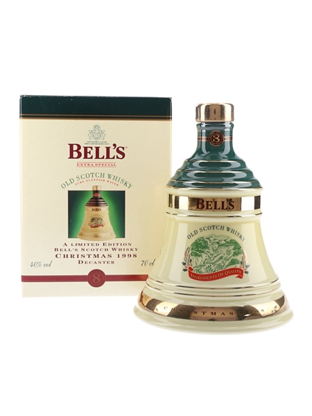 Bell's Christmas 1998 Ceramic Decanter Ingredients of Quality 70cl / 40%