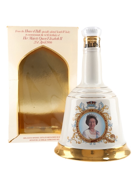 Bell's Ceramic Decanter Queen Elizabeth II 60th Birthday 75cl / 43%