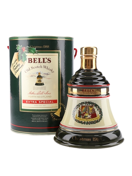 Bell's Christmas 1988 Ceramic Decanter We Wish You A Merry Christmas 75cl / 43%