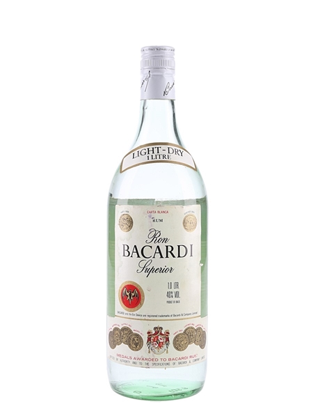 Bacardi Superior Bottled 1970s-1980s 100cl / 40%