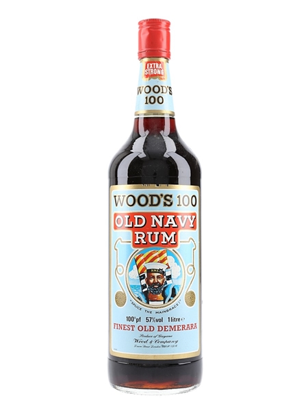 Wood's 100 Old Navy Rum Bottled 1980s 100cl / 57%