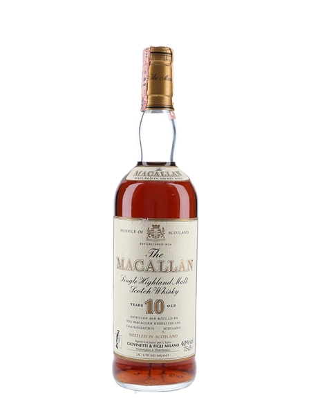 Macallan 10 Year Old Bottled 1980s - Giovinetti & Figli 75cl / 40%