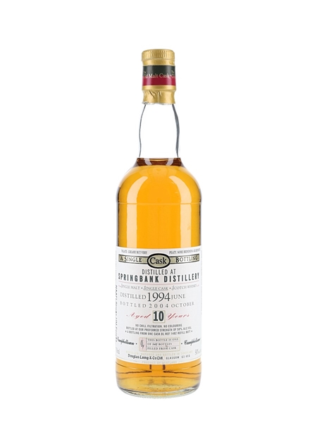 Springbank 1994 10 Year Old The Old Malt Cask Bottled 2004 - Douglas Laing 70cl / 50%