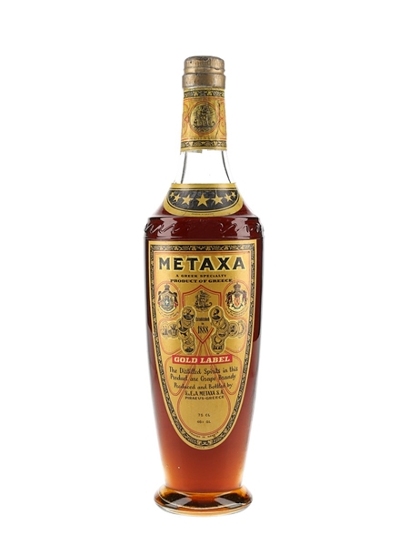 Metaxa 7 Star Gold Label Brandy Bottled 1970s 75cl / 46%