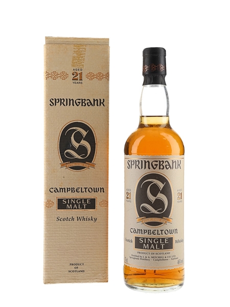 Springbank 21 Year Old Bottled 1990s 70cl / 46%