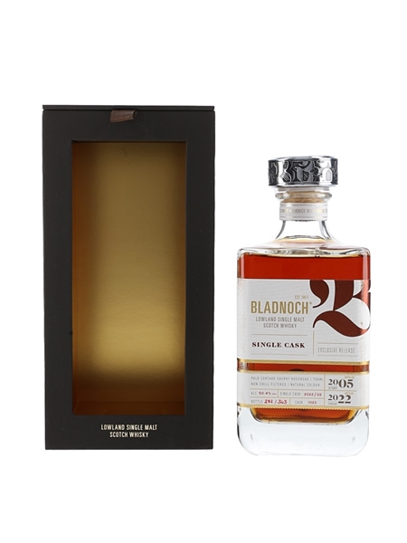 Bladnoch 2005 Single Cask Exclusive Release Bottled 2022 70cl / 50.4%