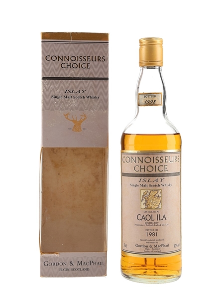 Caol Ila 1981 Connoisseurs Choice Bottled 1998 - Gordon & MacPhail 70cl / 40%