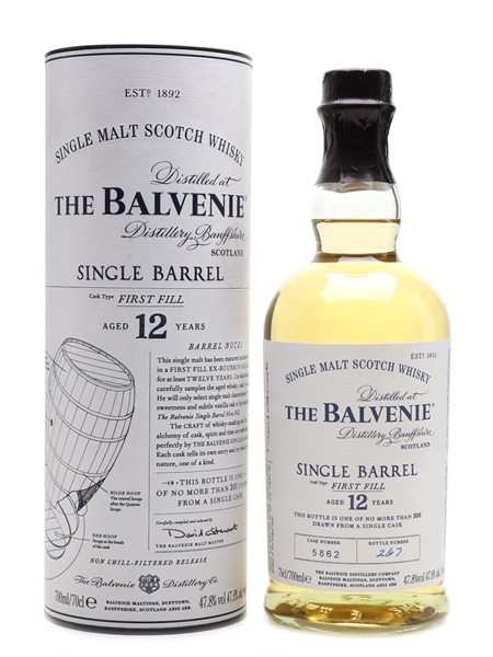 Balvenie 12 Year Old Single Barrel Cask Number 5862 70cl / 47.8%