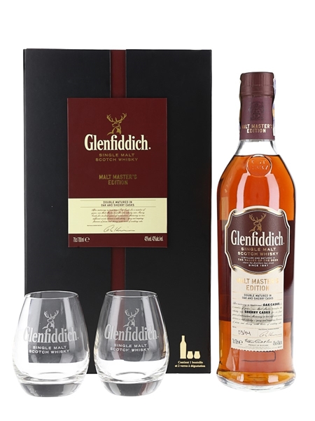 Glenfiddich Malt Master's Batch 03-14 Sherry Cask Finish - Glasses Set 70cl / 43%