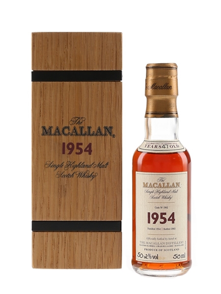 Macallan 1954 47 Year Old Fine & Rare Collection Bottled 2002 - Cask No.1902 5cl / 50.2%