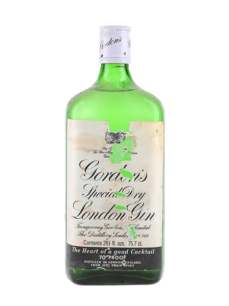 Gordon's Special Dry London Gin Bottled 1970s 75.7cl / 40%