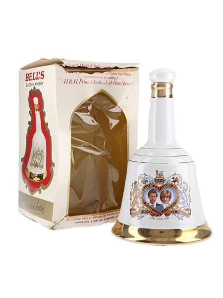 Bell's Ceramic Decanter Royal Wedding 1981 - Prince Charles & Lady Diana Spencer 75cl / 43%