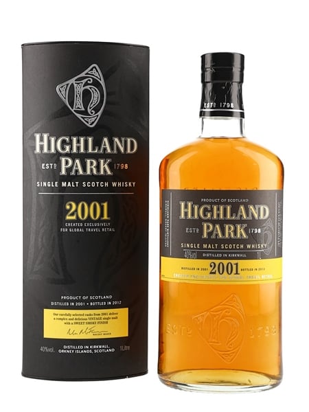 Highland Park 2001 Bottled 2021 - Travel Retail Exclusive 100cl / 40%