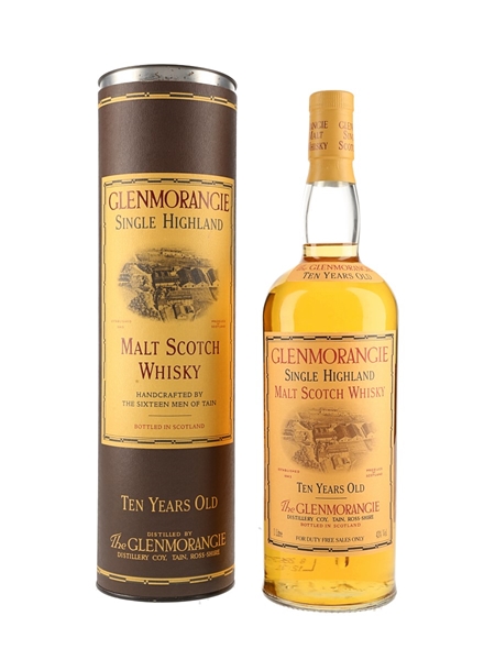 Glenmorangie 10 Year Old Bottled 1990s - Duty Free 100cl / 40%