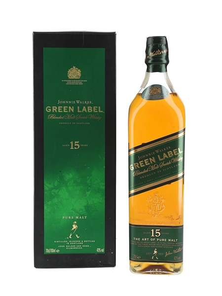 Johnnie Walker Green Label 15 Year Old  70cl / 43%