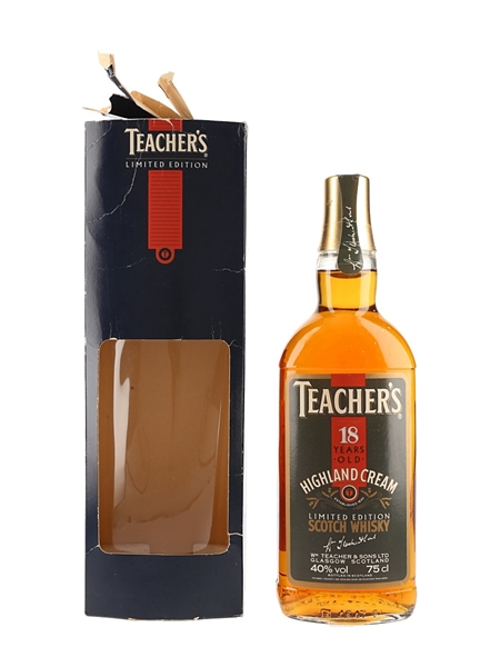 Teacher's Highland Cream 18 Year Old Bottled 1980s 75cl / 40%