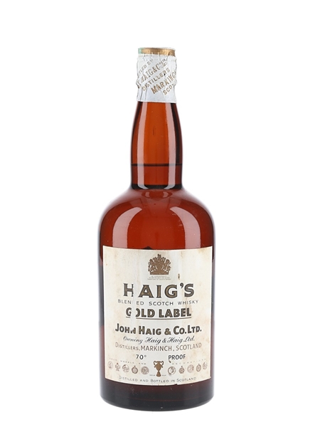 Haig's Gold Label Spring Cap Bottled 1950s -1960s 75cl / 40%