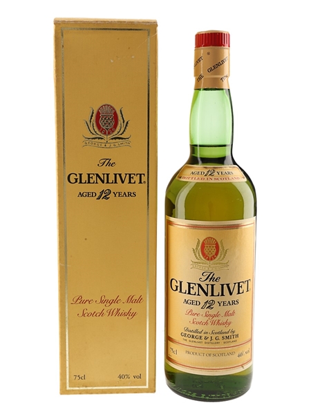 Glenlivet 12 Year Old Bottled 1980s 75cl / 40%