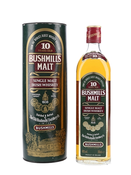 Bushmills 10 Year Old Bottled 1990s 70cl / 40%