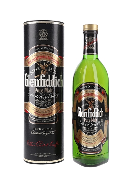 Glenfiddich Special Old Reserve Pure Malt Bottled 1980s 75cl / 40%