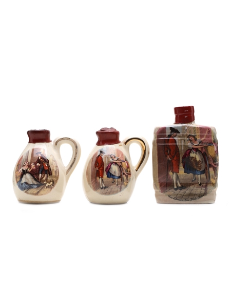 Orlando Cherry Brandy Ceramics Bottled 1960s-1970s 3 x 5cl / 24%
