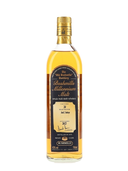 Bushmills 1975 Millennium Malt Private Cask Number 264 70cl / 43%