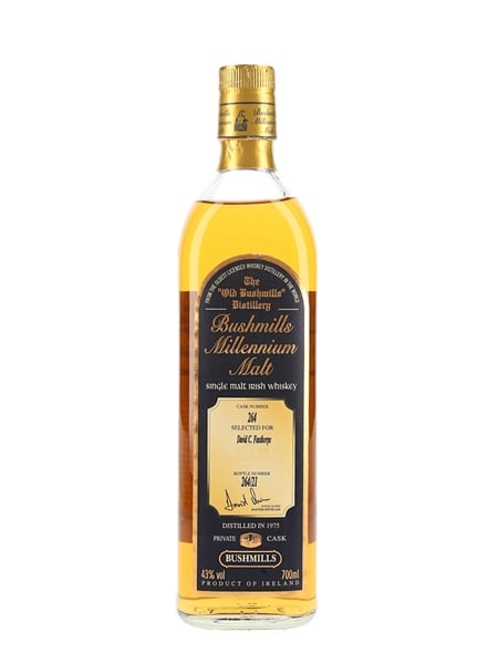 Bushmills 1975 Millennium Malt Private Cask Number 264 70cl / 43%