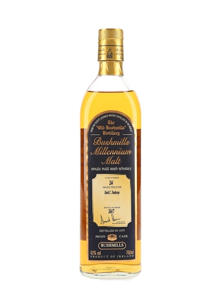 Bushmills 1975 Millennium Malt Private Cask Number 264 70cl / 43%