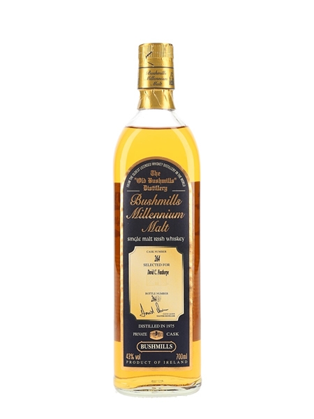 Bushmills 1975 Millennium Malt Private Cask Number 264 70cl / 43%