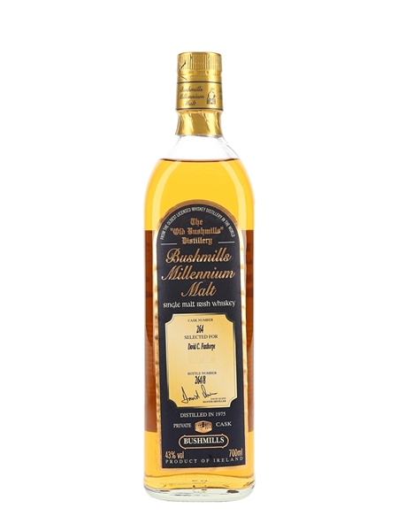 Bushmills 1975 Millennium Malt Private Cask Number 264 70cl / 43%