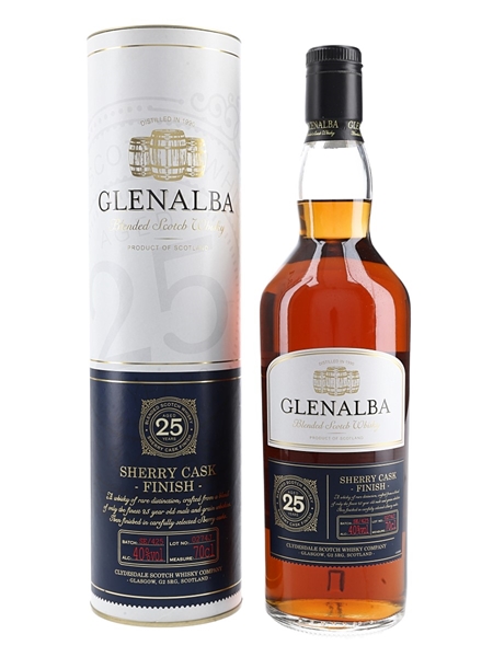 Glenalba 25 Year Old Sherry Cask Finish - Clydesdale Scotch Whisky Co. 70cl / 40%