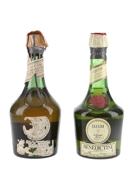 Benedictine DOM Liqueur Bottled 1960s-1970s 2 x 34cl