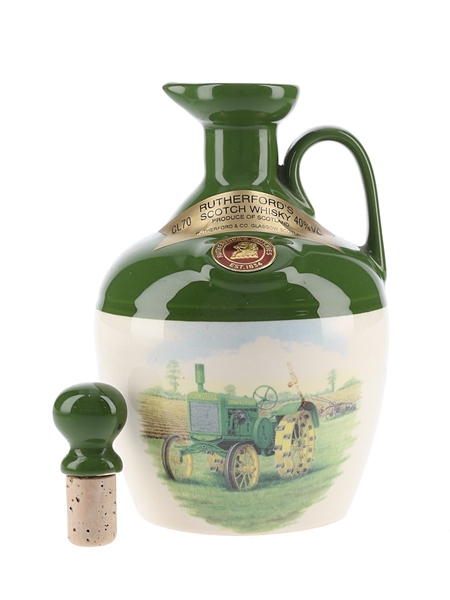 Rutherford's Ceramic Decanter Montrose Pottery - Vintage Tractor 70cl / 40%