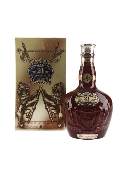 Royal Salute 21 Year Old Bottled 2013 - The Ruby Ceramic Flagon 70cl / 40%