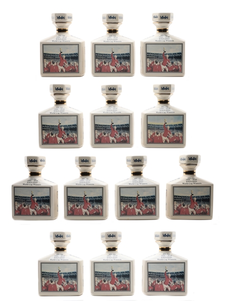 Pointer's Ceramic Decanters 50th Anniversary 1966 World Cup Commemorative 13 x 70cl / 40%