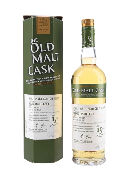 Arran 1996 15 Year Old The Old Malt Cask Bottled 2011 - Douglas Laing 70cl / 50%