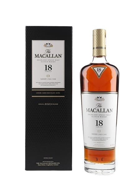 Macallan 18 Year Old Sherry Oak Annual 2023 Release 70cl / 43%