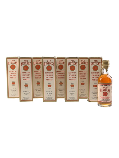 Old Kentucky No. 88 Brand 13 Year Old Bottled 1980s-1990s 8 x 5cl / 47%