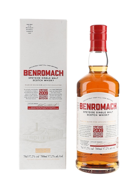 Benromach 2009 Cask Strength Batch 04 Bottled 2020 70cl / 57.2%