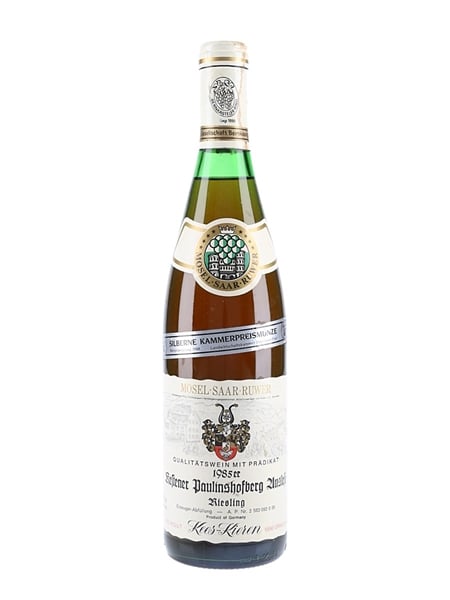 1985 Riesling Kestener Paulinsberg  75cl / 9%