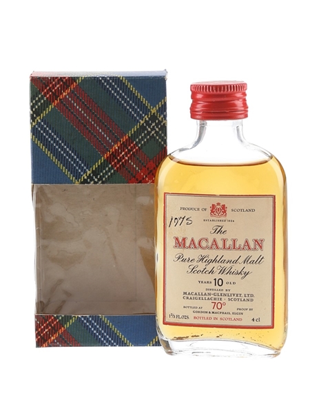 Macallan 10 Year Old Bottled 1970s - Gordon & MacPhail 4cl / 40%