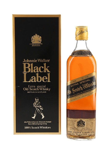 Johnnie Walker Black Label 12 Year Old Extra Special Bottled 1980s - Japan Import 75cl / 40%