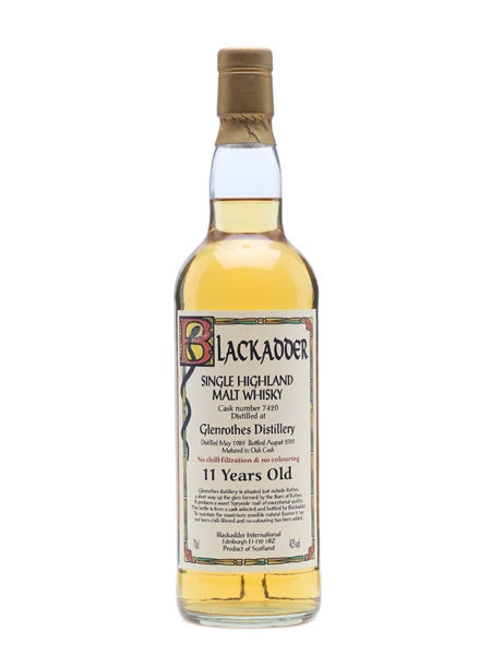 Glenrothes 1989 11 Years Old Blackadder 70cl